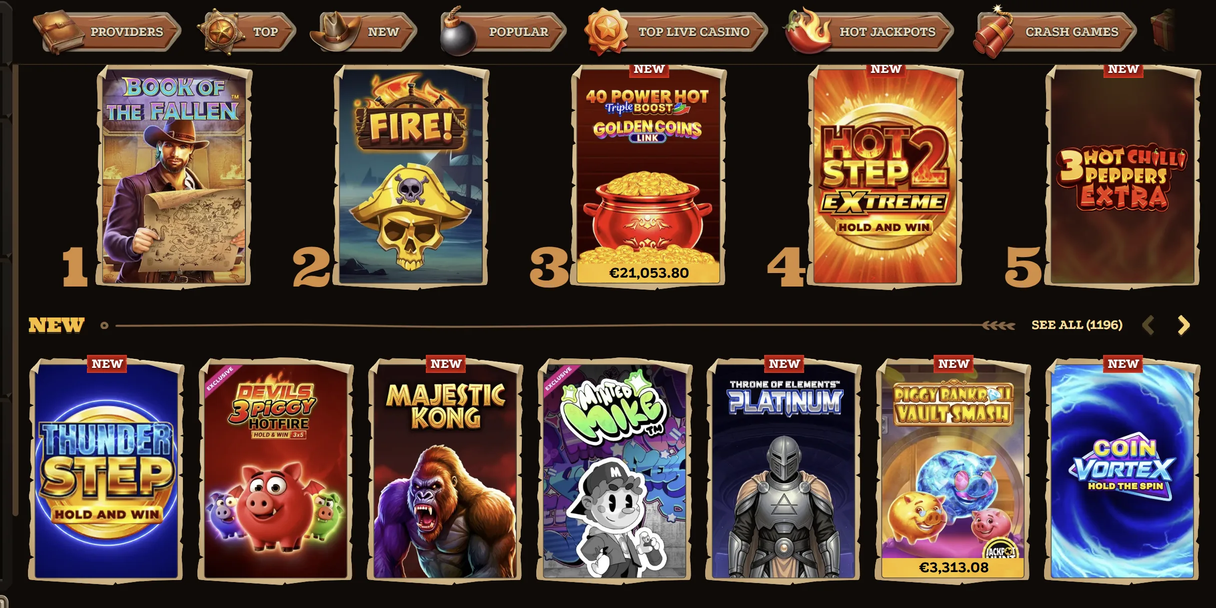 Lizaro Casino Spiele
